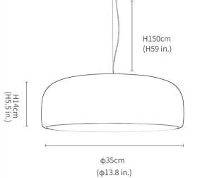 Smithfield hanglamp voor plafondmontage