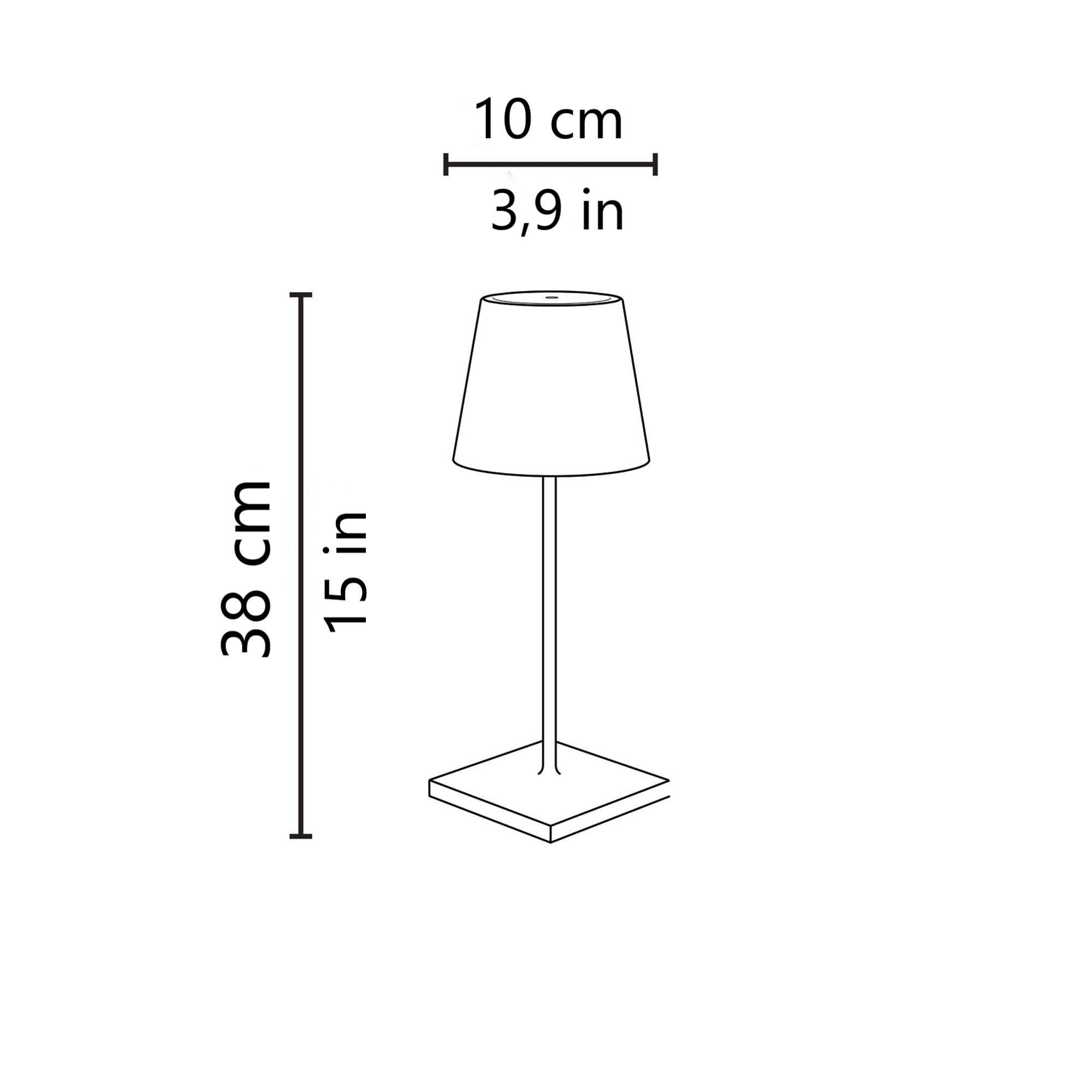 Zafferano POLDINA PRO TABLE LAMP SIZE