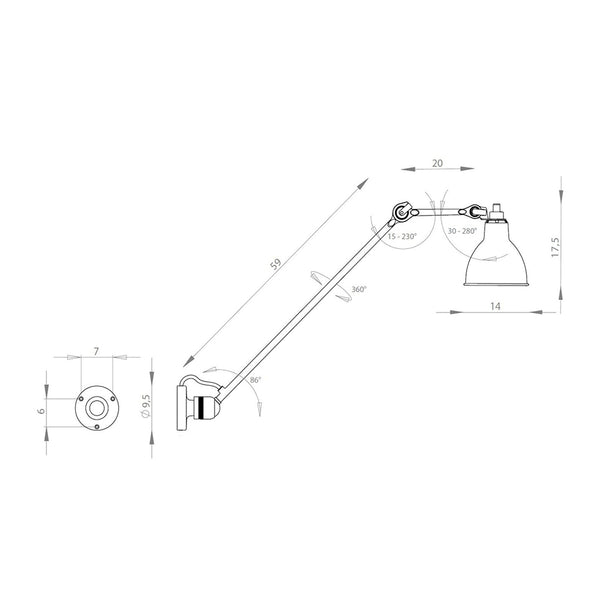 Lampe Gras Ceiling light